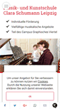 Mobile Screenshot of musikschule-clara-schumann.de