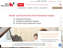 Tablet Screenshot of musikschule-clara-schumann.de